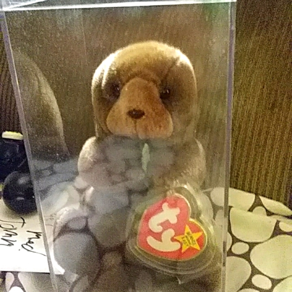Ty beanie babie seaweed the otter 1995